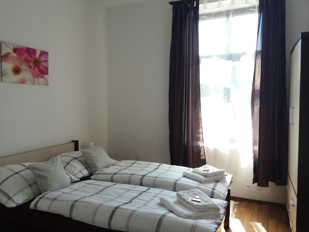 Postel nebo postele na pokoji v ubytování Apartmán Maršík
