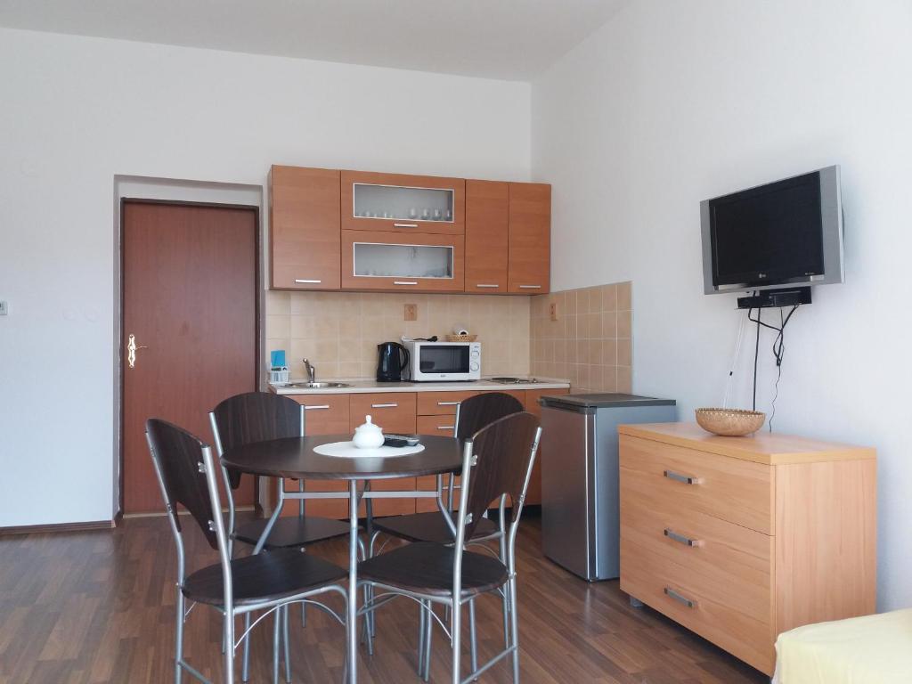 Kuchyň nebo kuchyňský kout v ubytování Apartmán Maršík