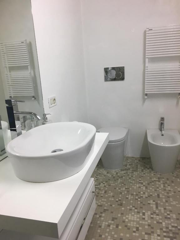 Koupelna v ubytování Alla Corte dei Bertoli SPA