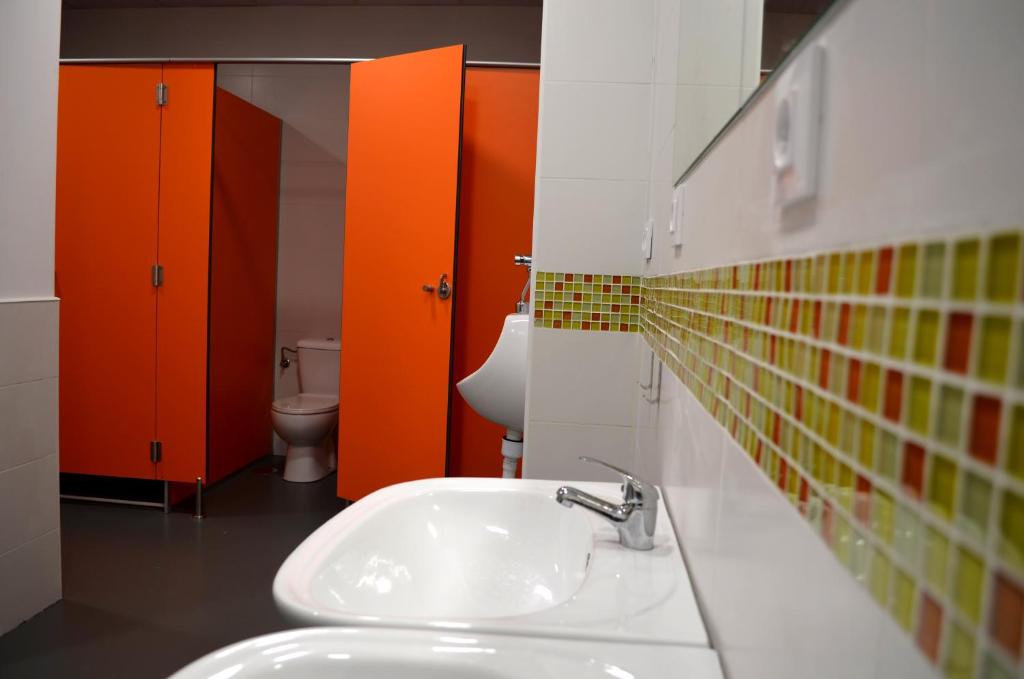 Koupelna v ubytování Hostel Allegro