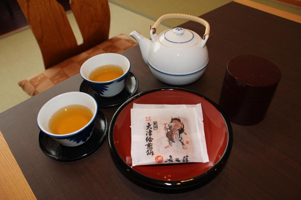 Nápoje v ubytování Ogoto Onsen Yunoyado Komolebi