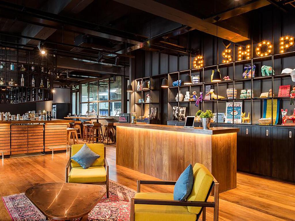 Lounge nebo bar v ubytování Hotel G Yangon