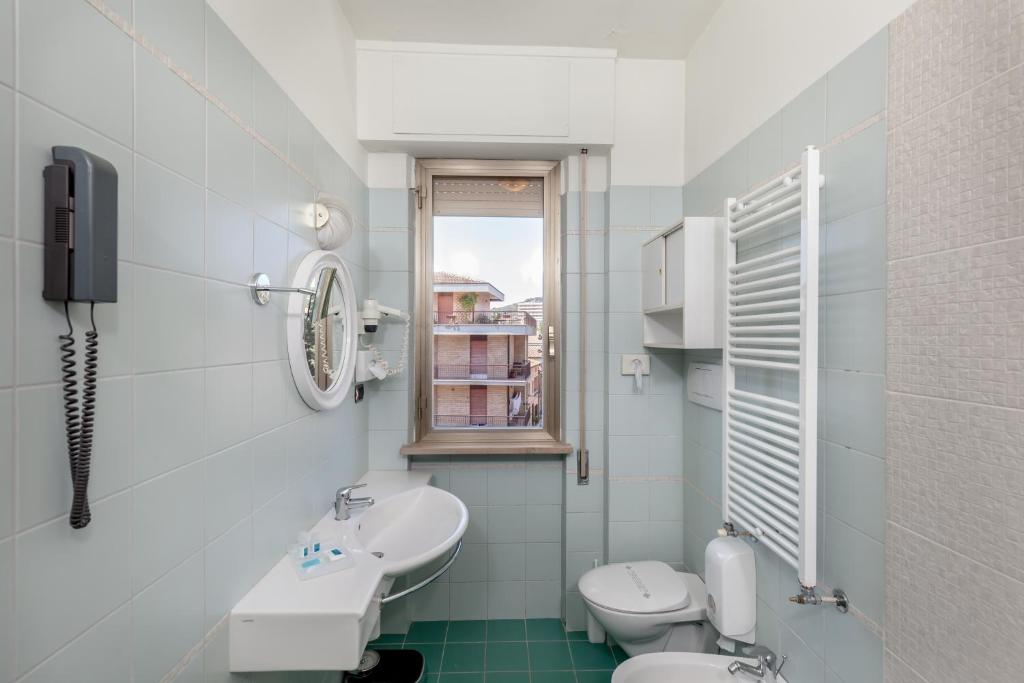 Koupelna v ubytování Hotel Tevere Perugia