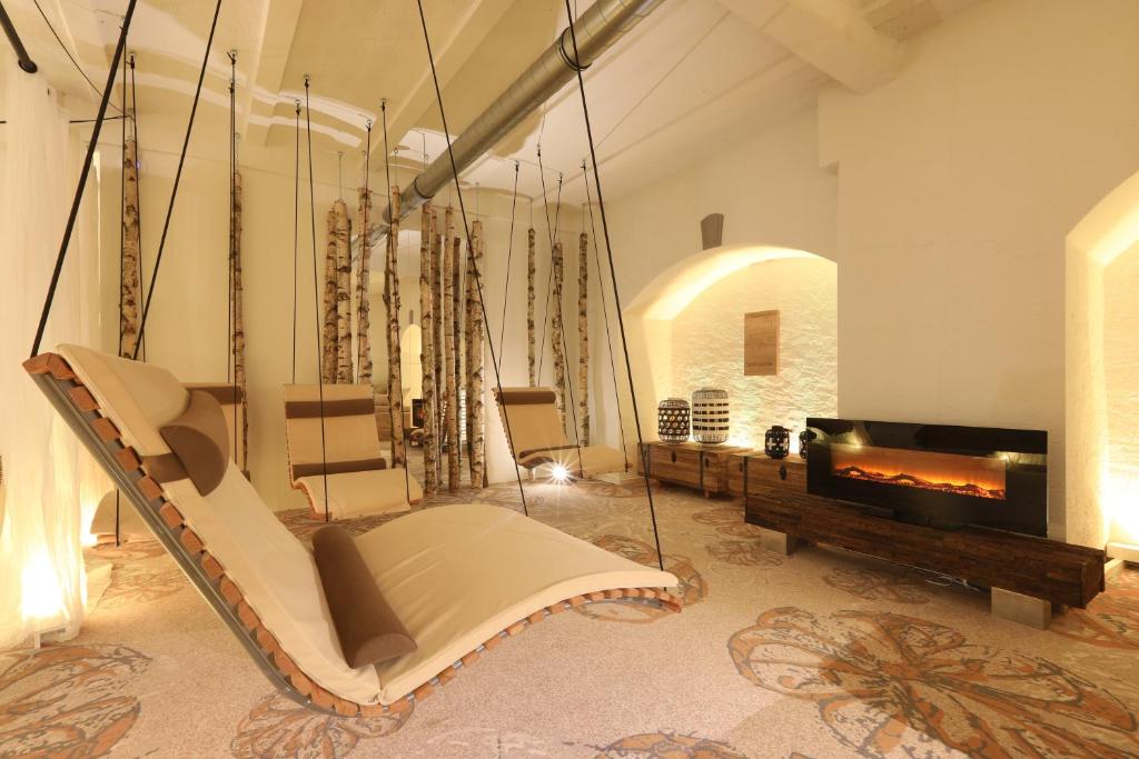 Posezení v ubytování Nägler´s Fine Lounge Hotel
