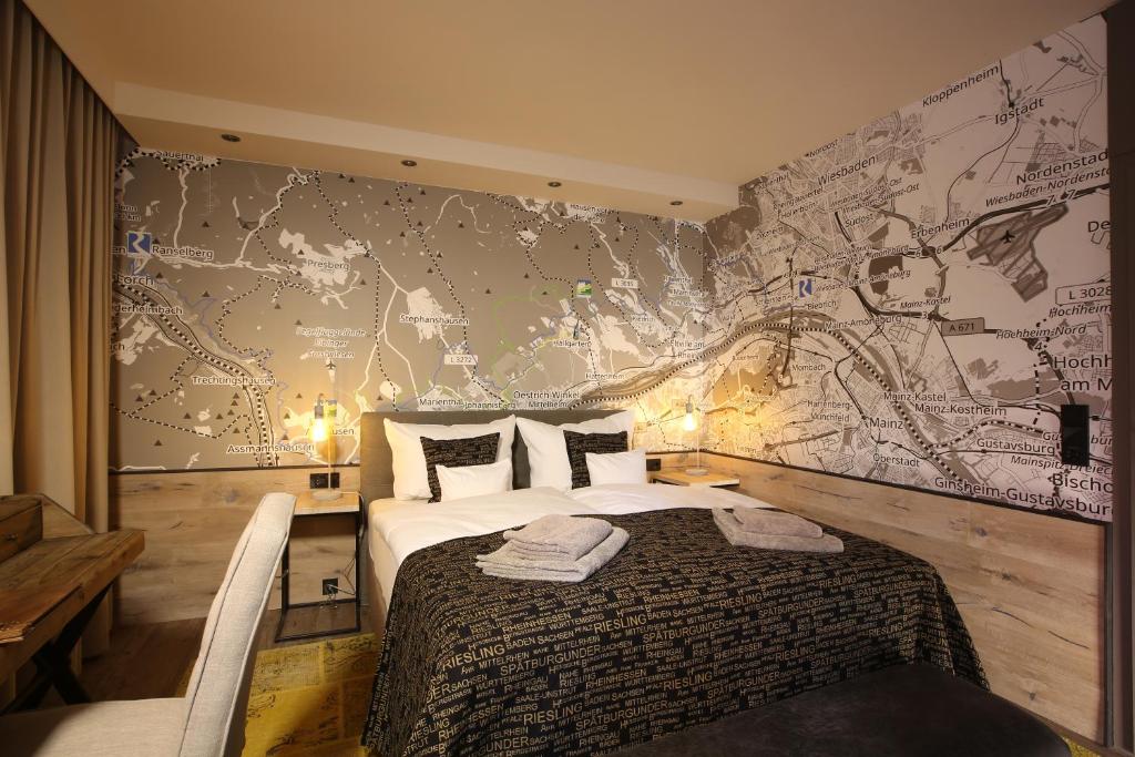 Postel nebo postele na pokoji v ubytování Nägler´s Fine Lounge Hotel
