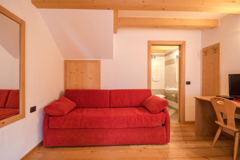 Posezení v ubytování Albergo al Fontanin