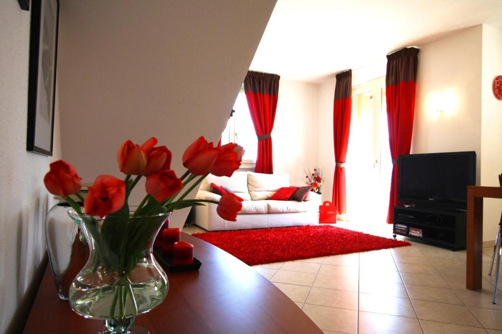TV a/nebo společenská místnost v ubytování Apartment Theresa
