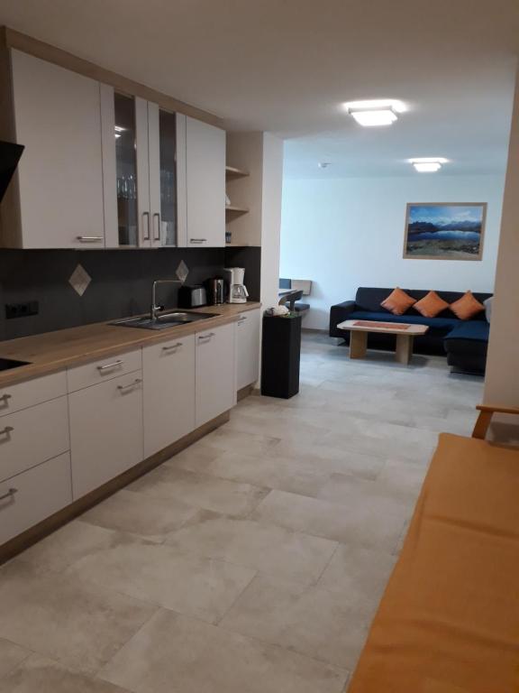 Kuchyň nebo kuchyňský kout v ubytování Landhaus Granat