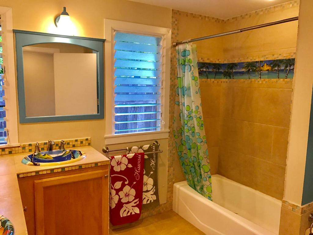 Koupelna v ubytování Beautiful Guest House Kailua Beach