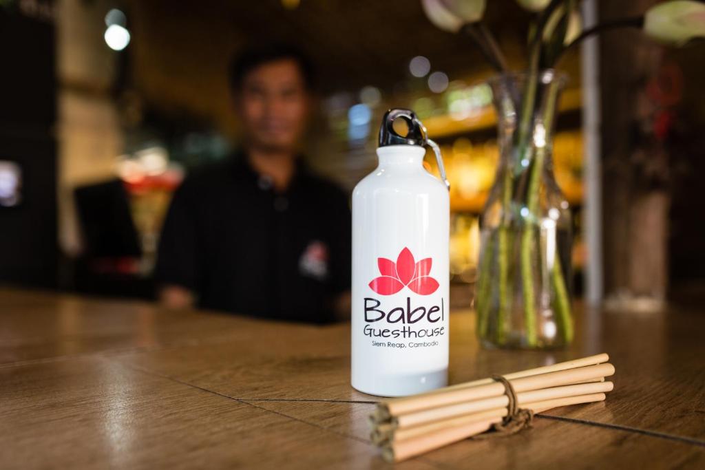 Nápoje v ubytování Babel Siem Reap Guesthouse