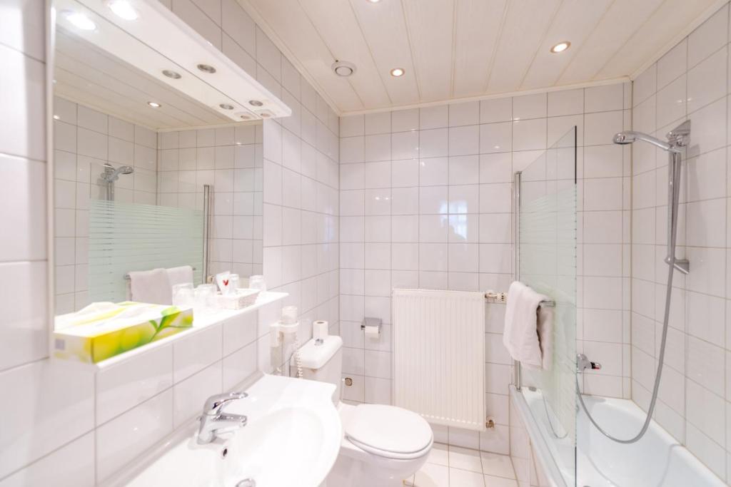 Koupelna v ubytování Landhotel Groggerhof