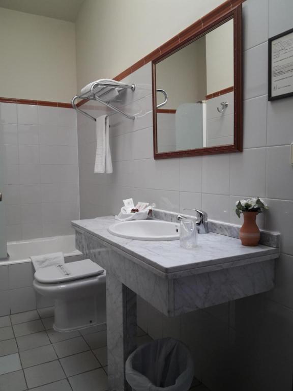 Koupelna v ubytování Hotel La Posada Regia