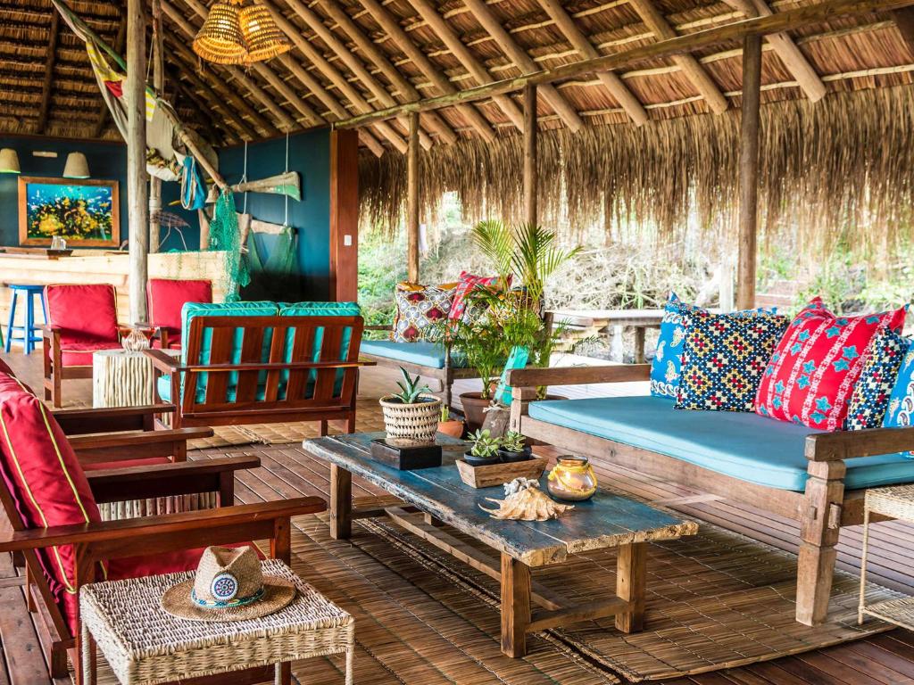 Posezení v ubytování Machangulo Beach Lodge