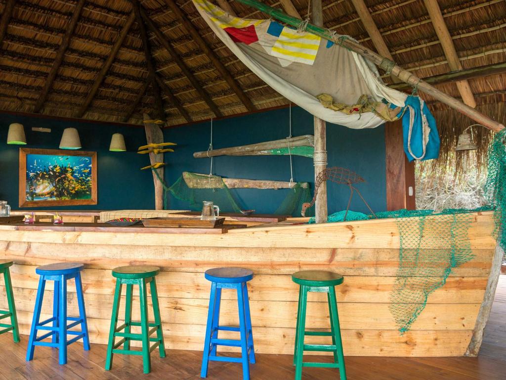 Lounge nebo bar v ubytování Machangulo Beach Lodge