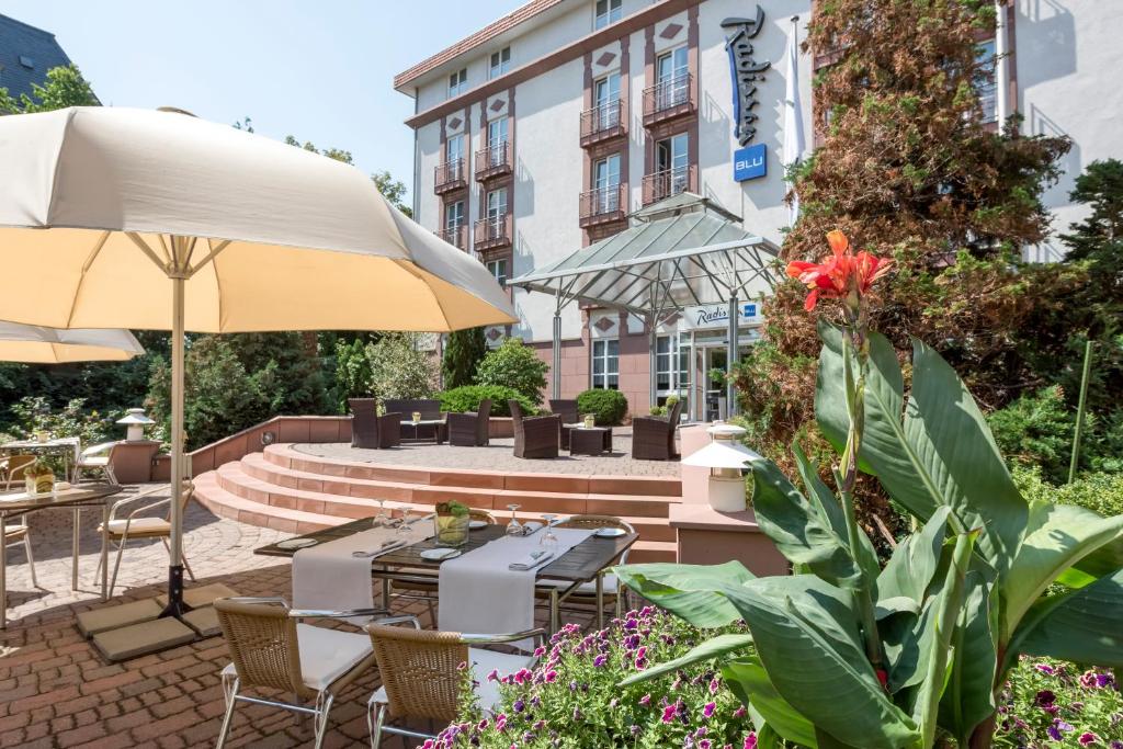 Zahrada ubytování Radisson Blu Hotel Halle-Merseburg
