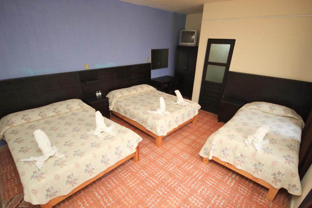 Postel nebo postele na pokoji v ubytování Hotel San Martin