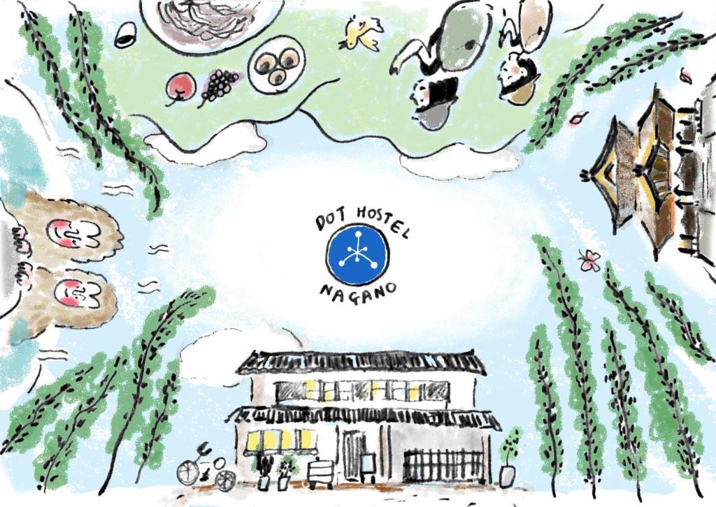 Půdorys ubytování Dot Hostel Nagano