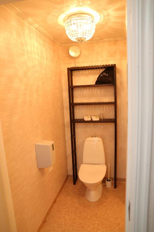 Koupelna v ubytování Hotell S:t Olof
