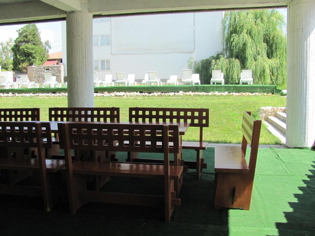 Zahrada ubytování Hostel White Inn