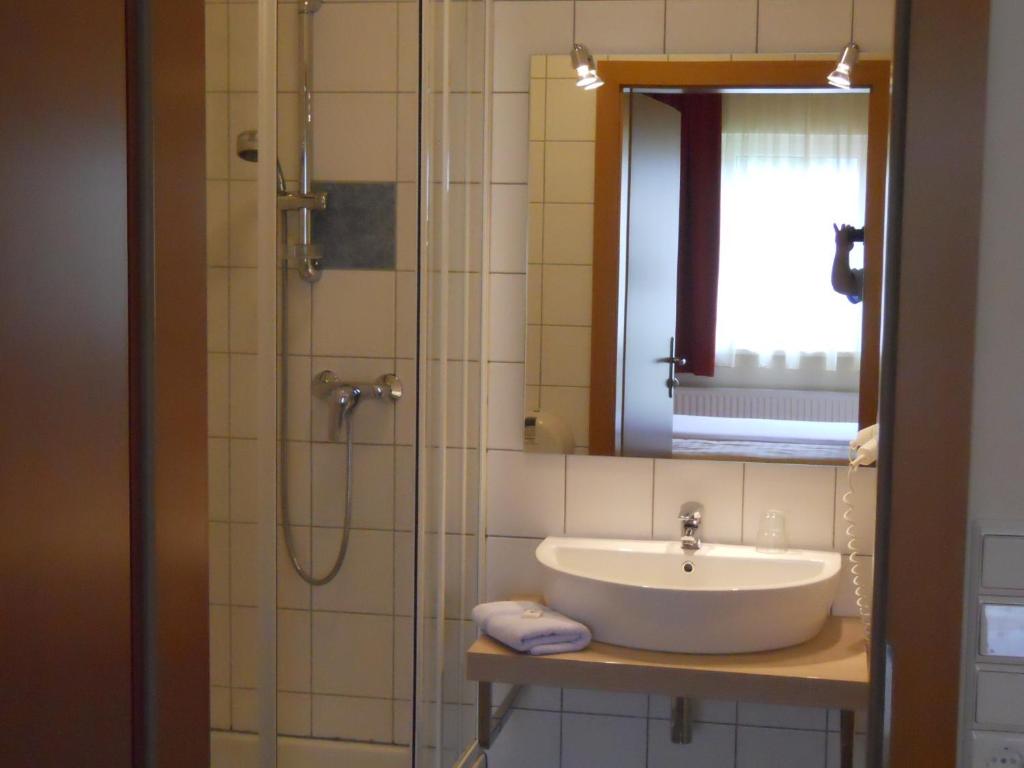 Koupelna v ubytování Gästehaus Ehweiner