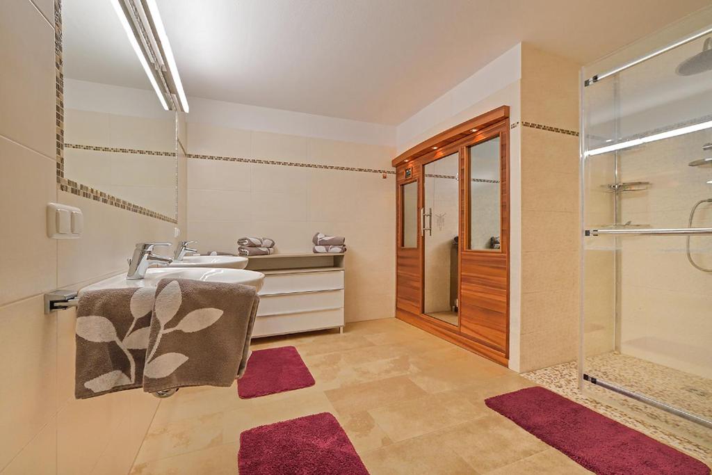 Koupelna v ubytování Ferienwohnung Hentschel