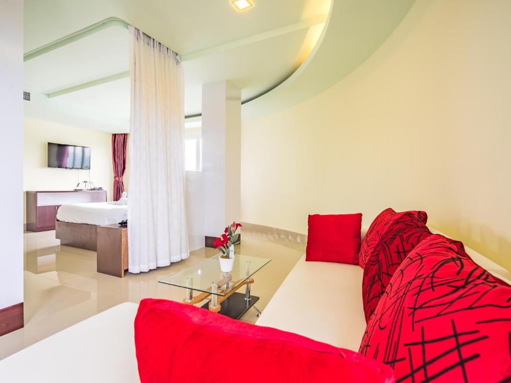 Posezení v ubytování Smile Residence