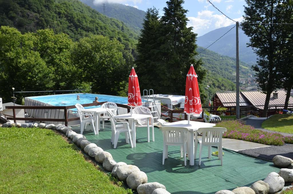 Paesaggio naturale nelle vicinanze del campeggio