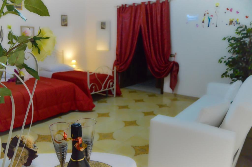 Posezení v ubytování B&B La Felicità