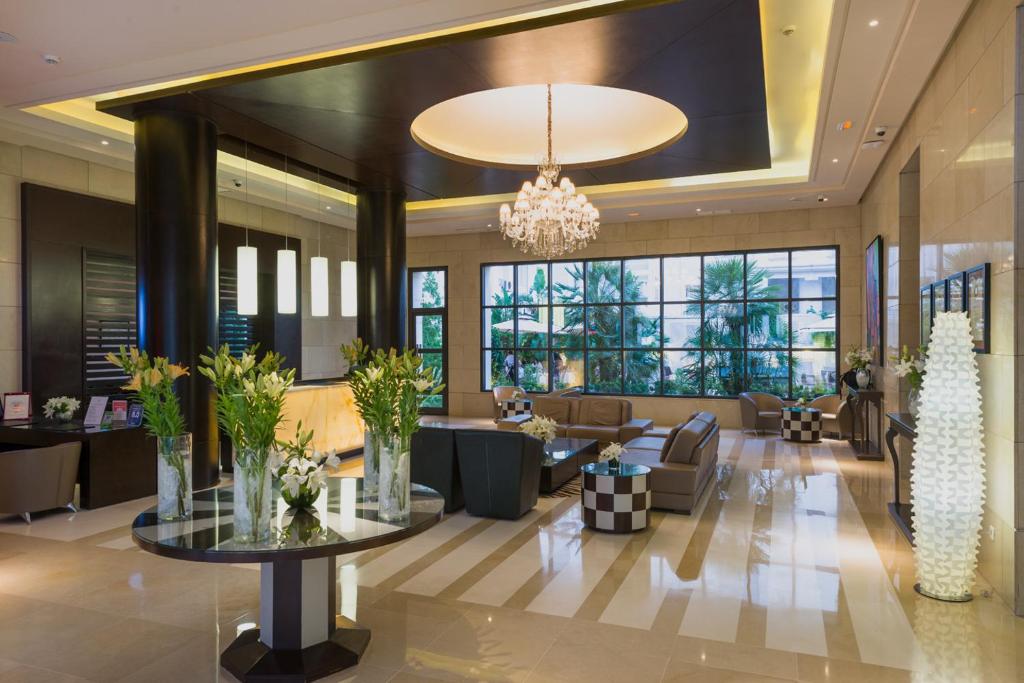 Posezení v ubytování Le Corail Suites Hotel