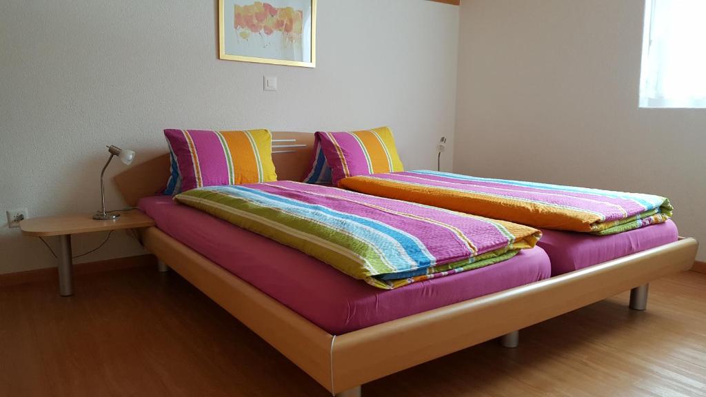 Postel nebo postele na pokoji v ubytování Haus Artemis