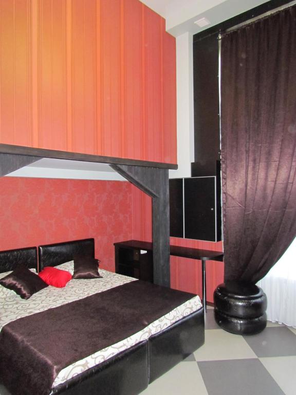Postel nebo postele na pokoji v ubytování Guest house Khan