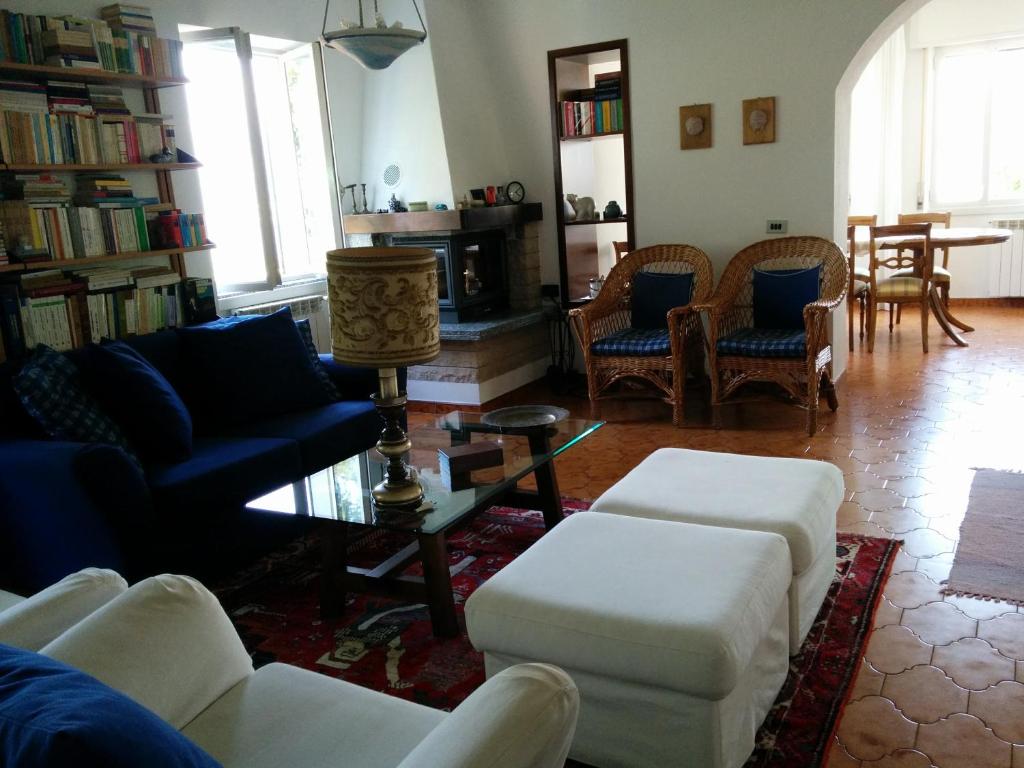 Posezení v ubytování Casa Pierini