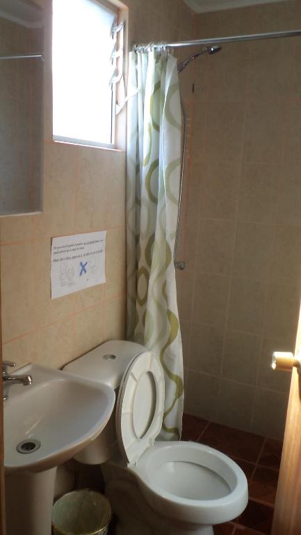 Koupelna v ubytování Hostal Las Kañas