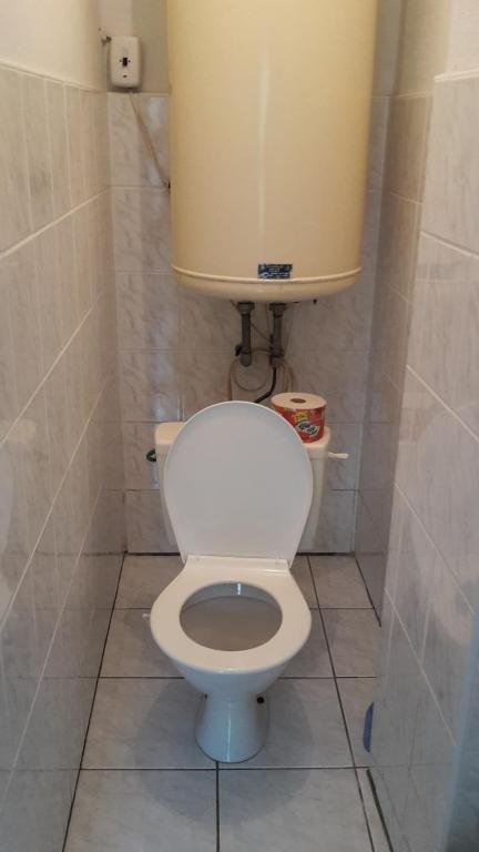 Koupelna v ubytování Chata Sovička Podhájska