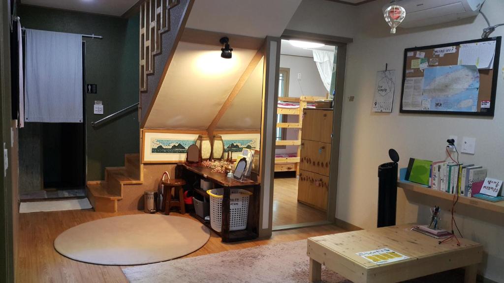 Kuchyň nebo kuchyňský kout v ubytování Bangdigareum B&B