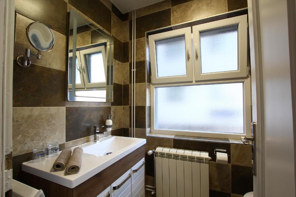 Koupelna v ubytování Villa Galeb
