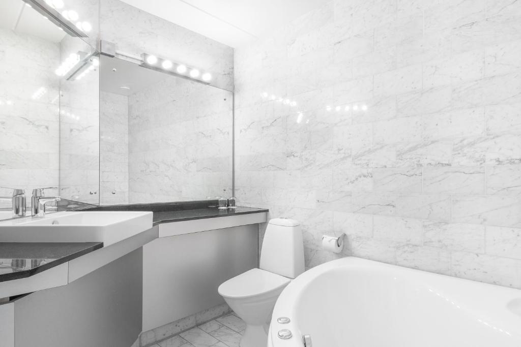 Koupelna v ubytování Quality Hotel Ekoxen