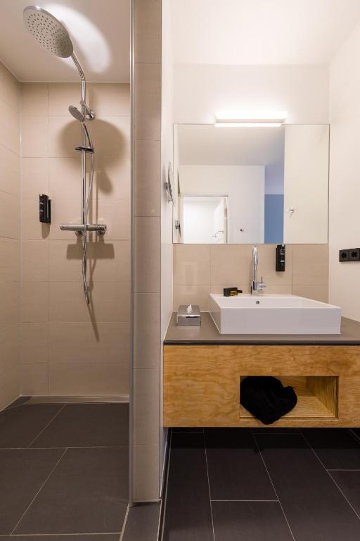 Koupelna v ubytování mk | hotel münchen city