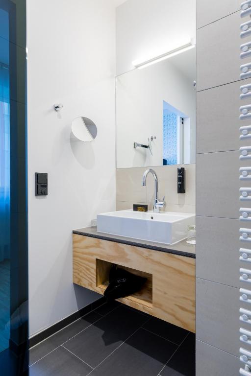 Koupelna v ubytování mk | hotel münchen city