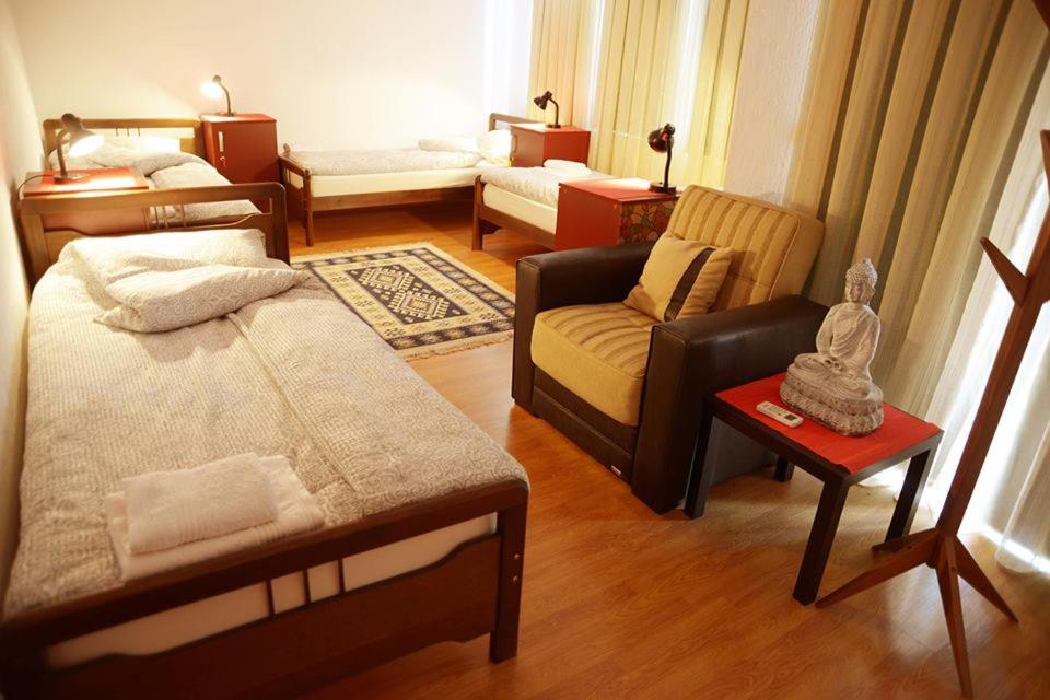 Postel nebo postele na pokoji v ubytování Hostel Tuba