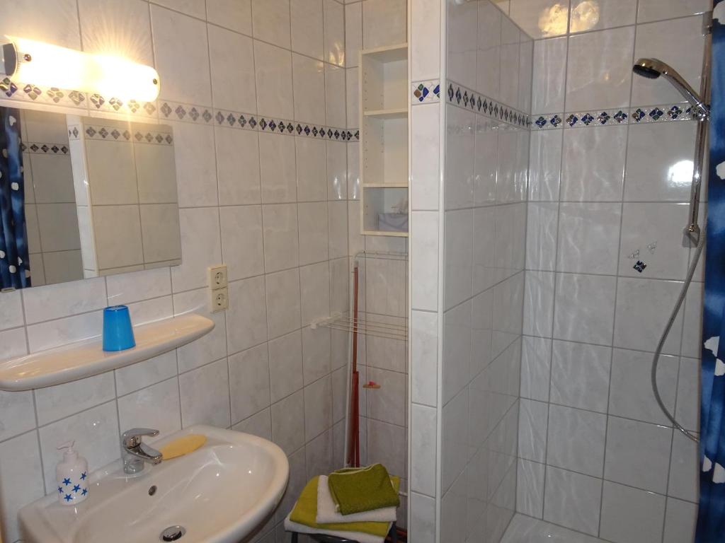 Koupelna v ubytování Ferienwohnung Plozner