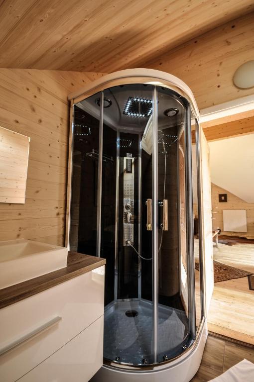 Koupelna v ubytování Steirer-Apartment Semmering