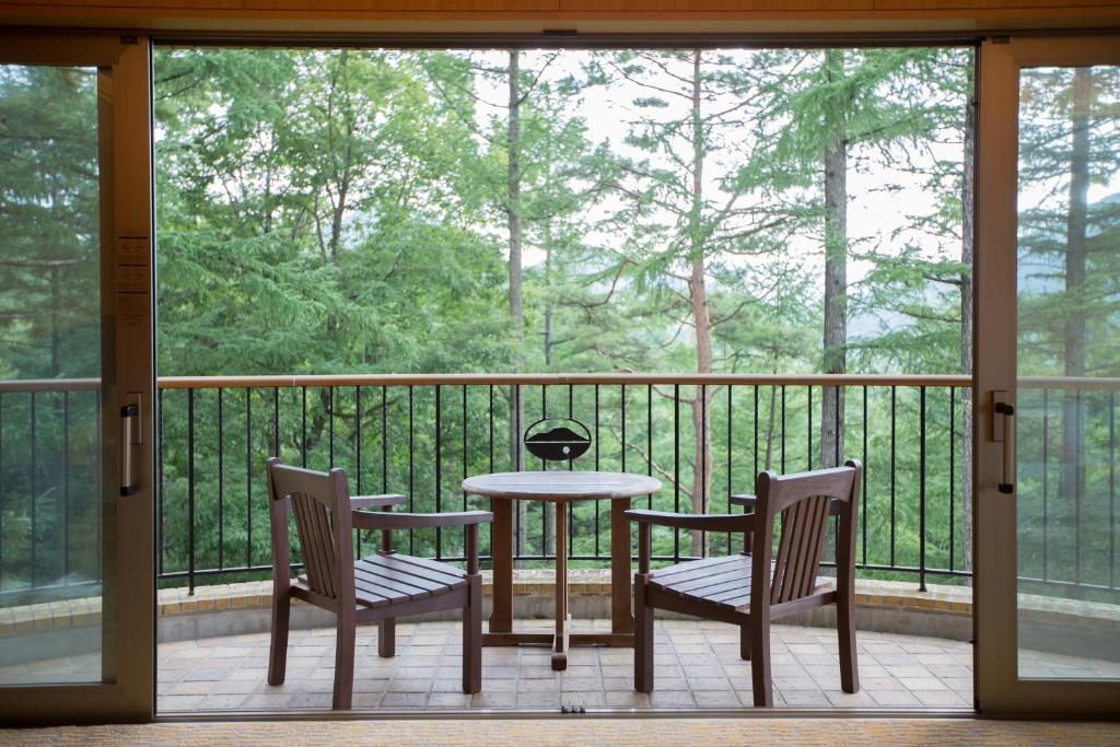 Balkón nebo terasa v ubytování Karuizawa Asama Prince Hotel