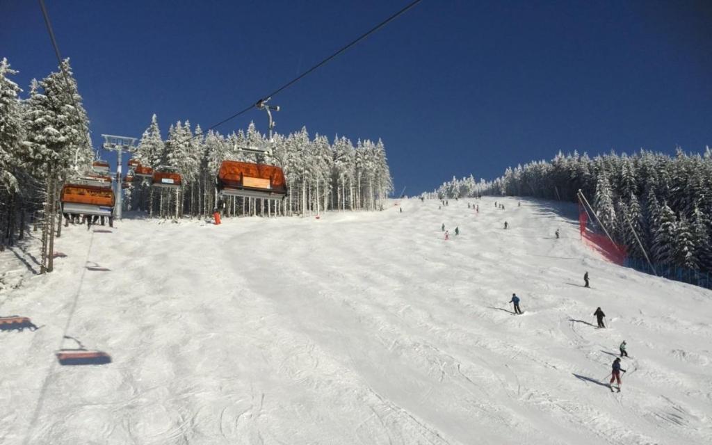 Hotel Panorama v zimě