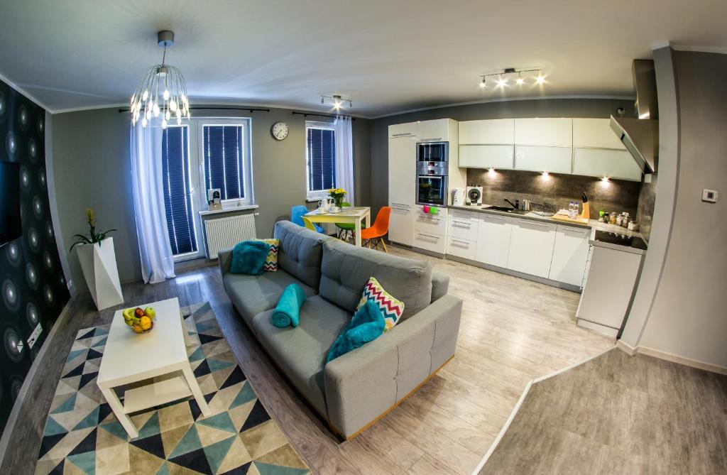 Kuchyňa alebo kuchynka v ubytovaní Apartamenty Centrum