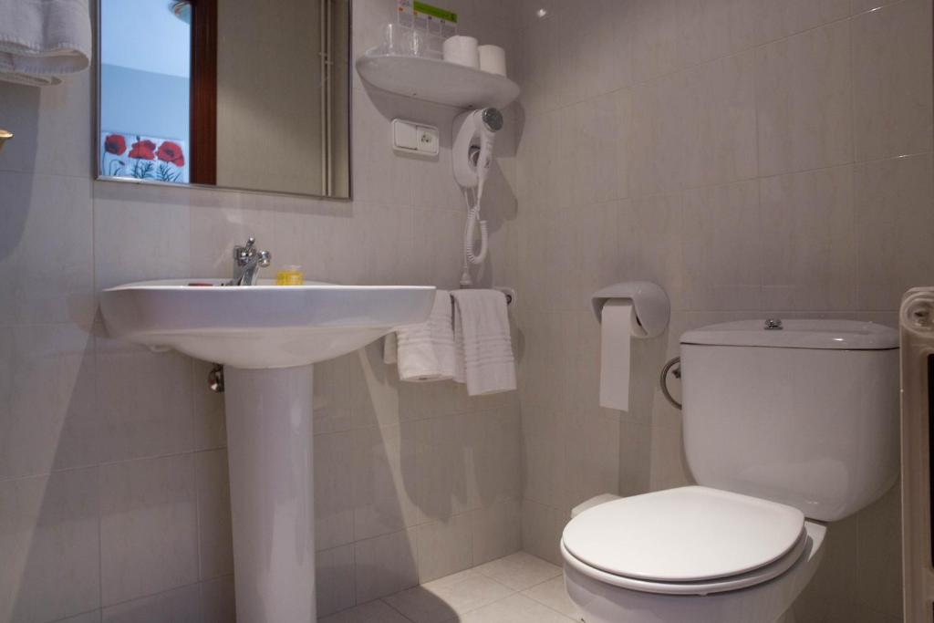 Koupelna v ubytování Hotel Bruna