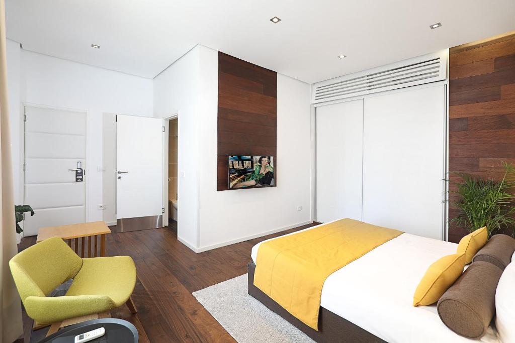 Postel nebo postele na pokoji v ubytování Dominic Smart & Luxury Suites - Terazije