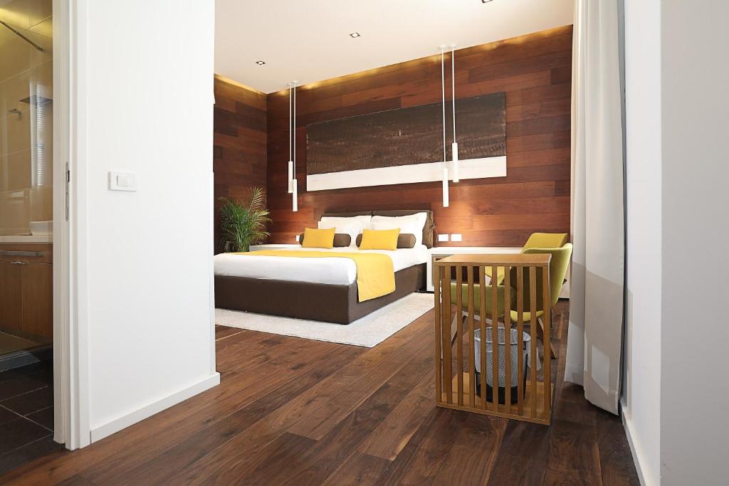 Postel nebo postele na pokoji v ubytování Dominic Smart & Luxury Suites - Terazije