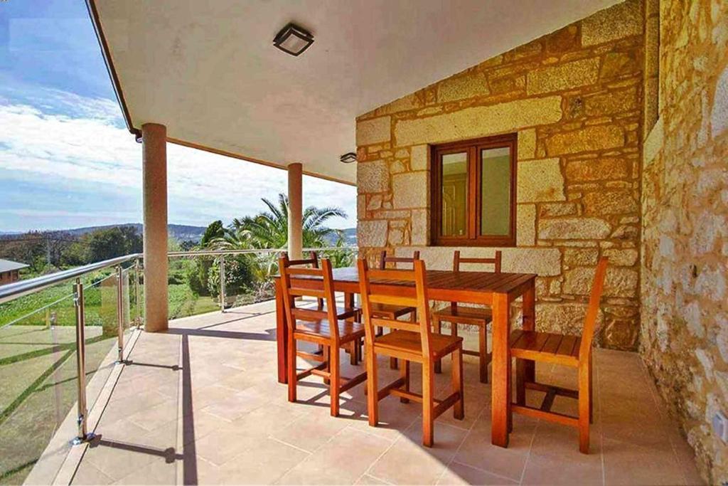 Balkón nebo terasa v ubytování Casa Cascada do Ezaro