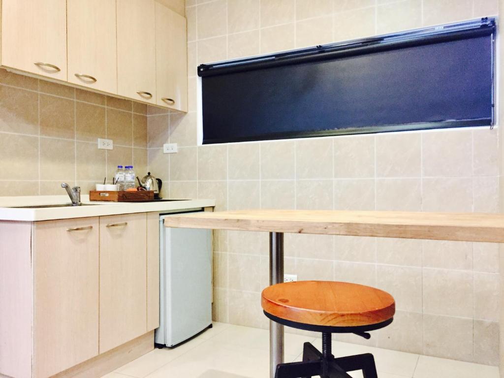 Kuchyň nebo kuchyňský kout v ubytování Bear Hotel
